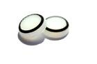 PS4 cиликоновые накладки на стики dualshock 4 (White-Black) (2шт)