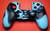 PS4 силиконовый чехол для джойстика (Камуфляж)(Blue-black)