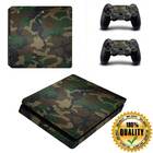 PS4 Slim виниловая наклейка камуфляж Premium