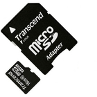 Transcend MicroSDHC 16GB Class 10 + SD-adapter