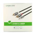 Кабель аудио jack 3.5 mm - 2 RCA-(тюльпаны) (3 м) Ugreen Original