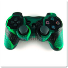 PS3 силиконовый чехол для джойстика (Камуфляж)(Green-Black)