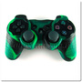 PS3 силиконовый чехол для джойстика (Камуфляж)(Green-Black)